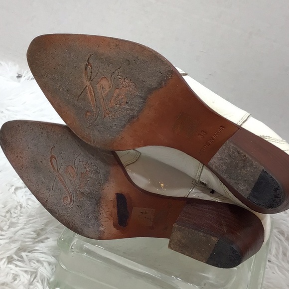 Free People white patent leather New Frontier western boots 38 - Picture 9 of 15